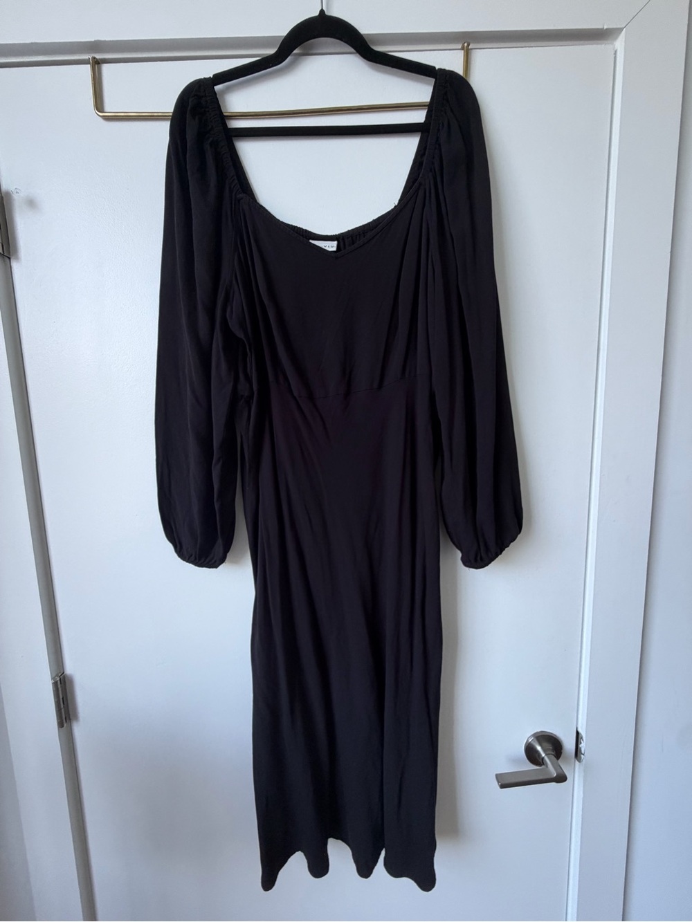 Ava & Viv Black Long Sleeve Midi Dress